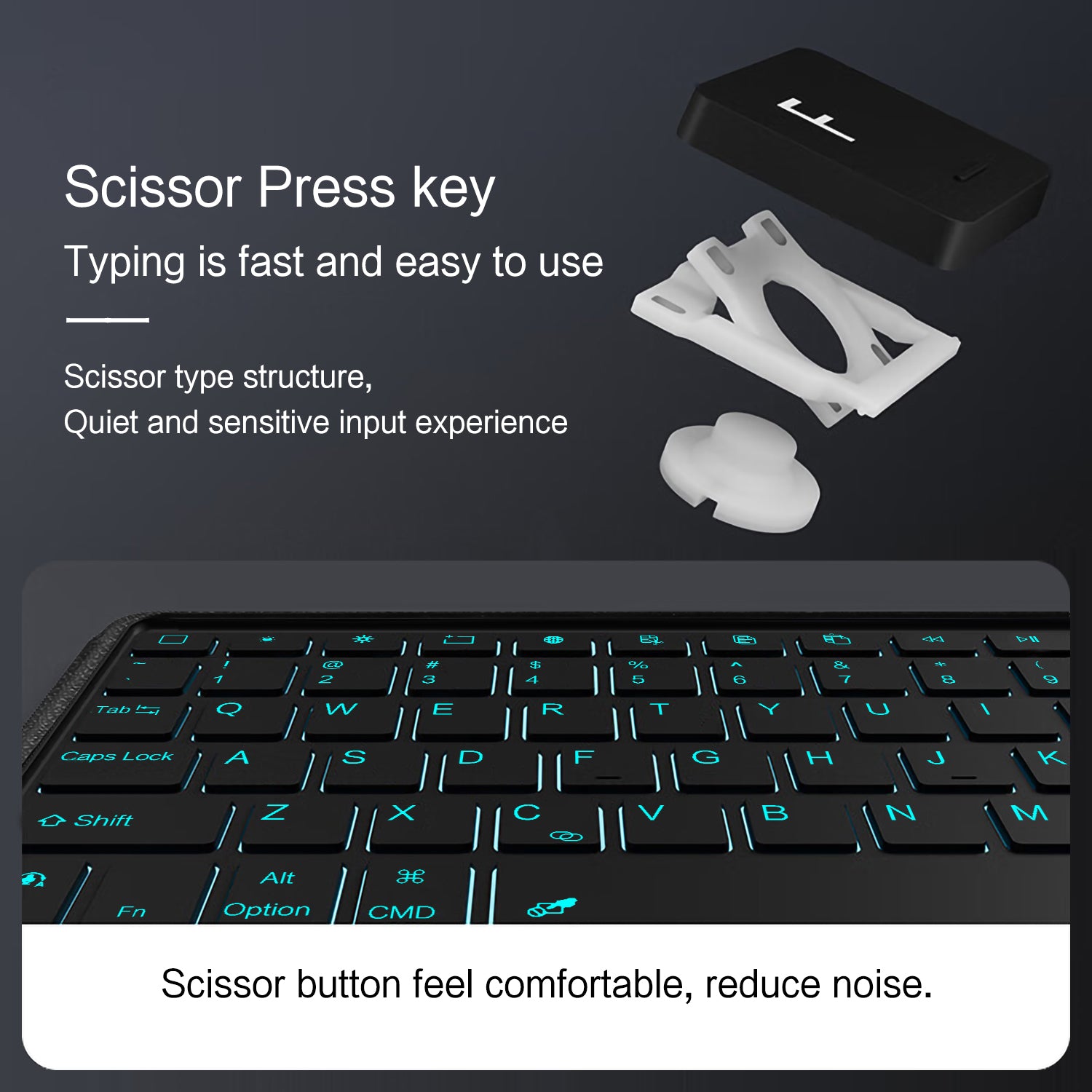 intelligent-touch-stand-ipad-air-8-13-inch-magic-keyboard-case Scissor Press Key