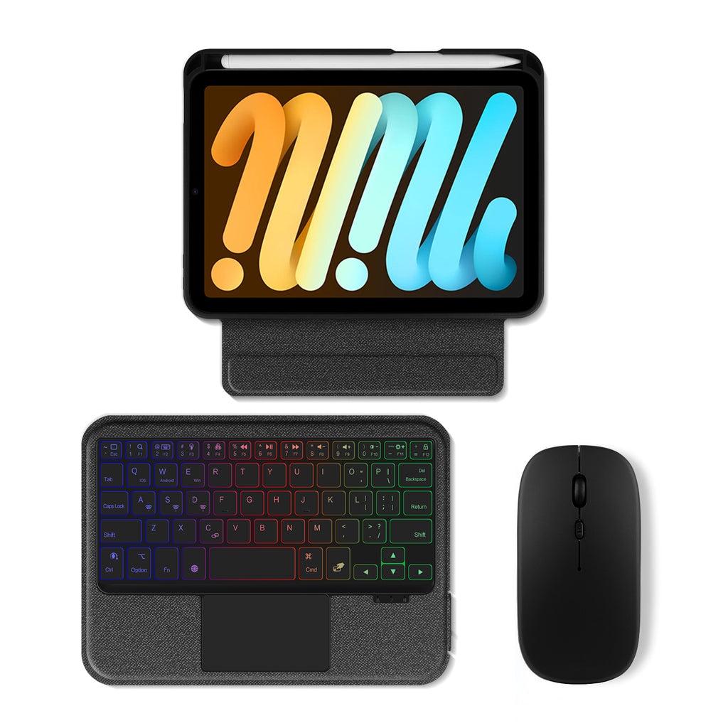 Intelligent Touch Stand iPad Mini 7 Magic Keyboard Case Detachable with Mouse