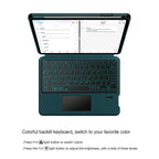 Intelligent Touch Stand iPad Pro 11 2018 Magic Keyboard Case Colorful Blacklit