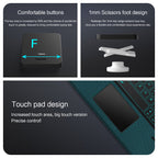 Intelligent Touch Stand iPad Pro 11 2018 Magic Keyboard Case Comfortable Buttons