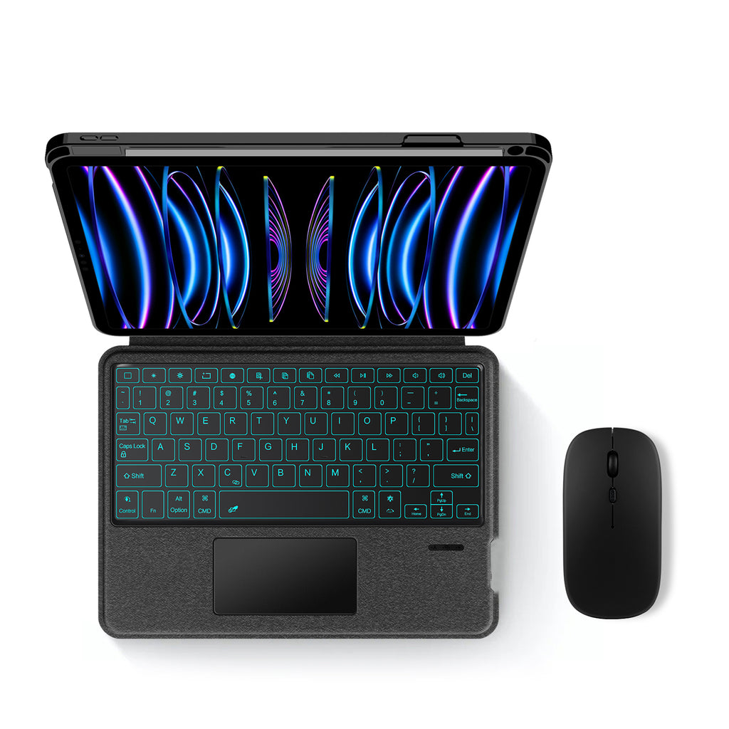 Intelligent Touch Stand iPad Pro 11 2022 Magic Keyboard Case Typing with Mouse