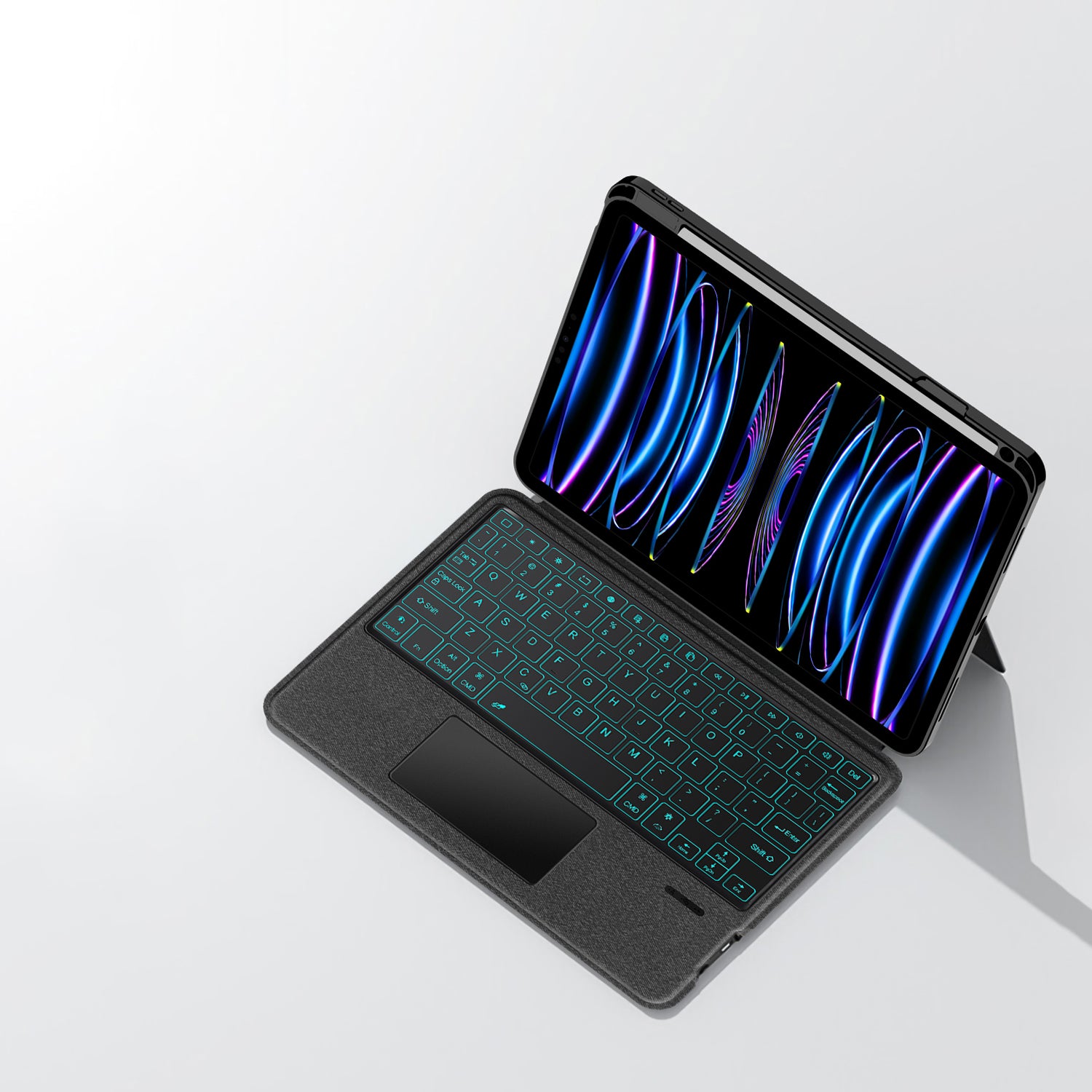 Intelligent Touch Stand iPad Pro 11 2022 Magic Keyboard Case on Desk