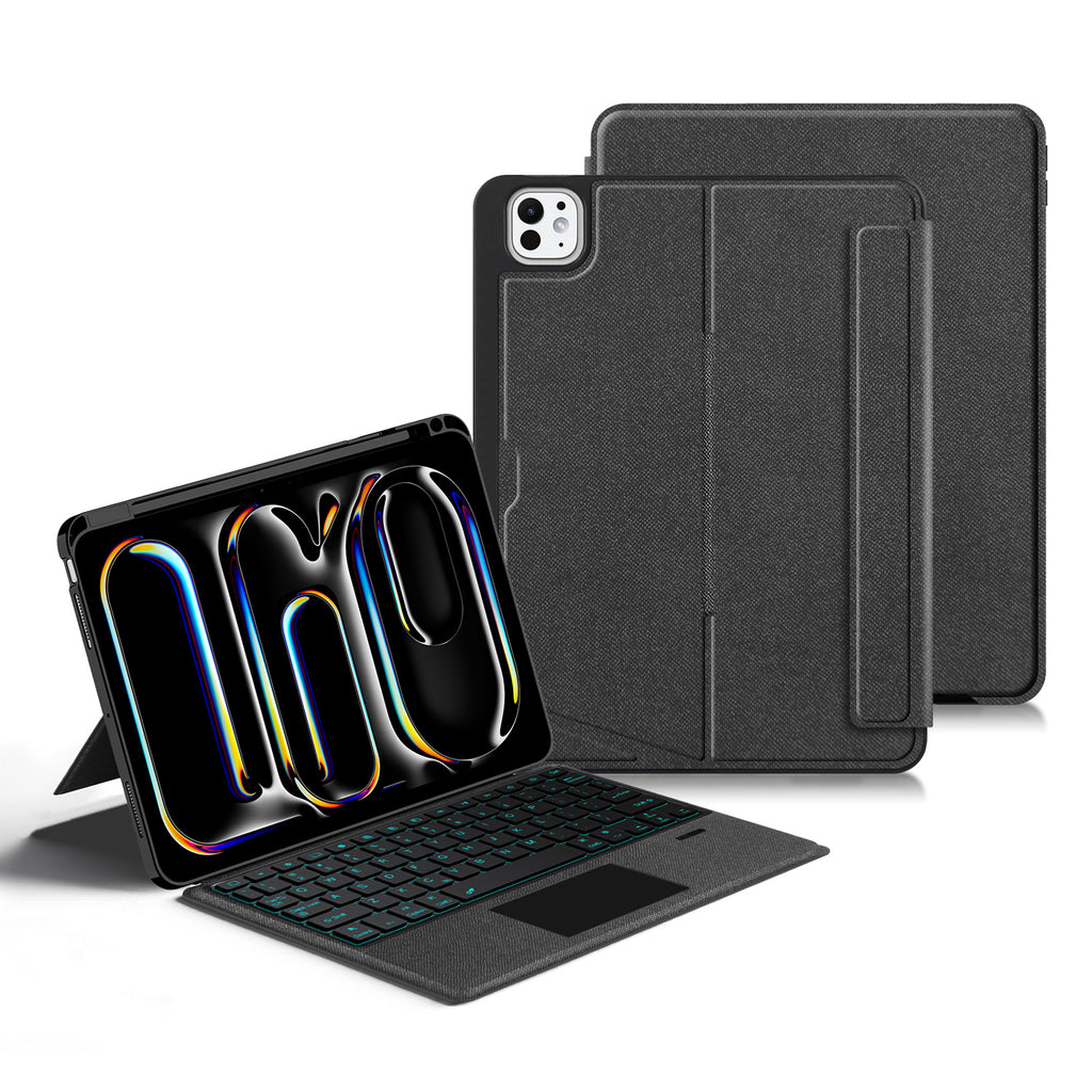 Intelligent Touch Stand iPad Pro 11 2024 Magic Keyboard Case Black Color