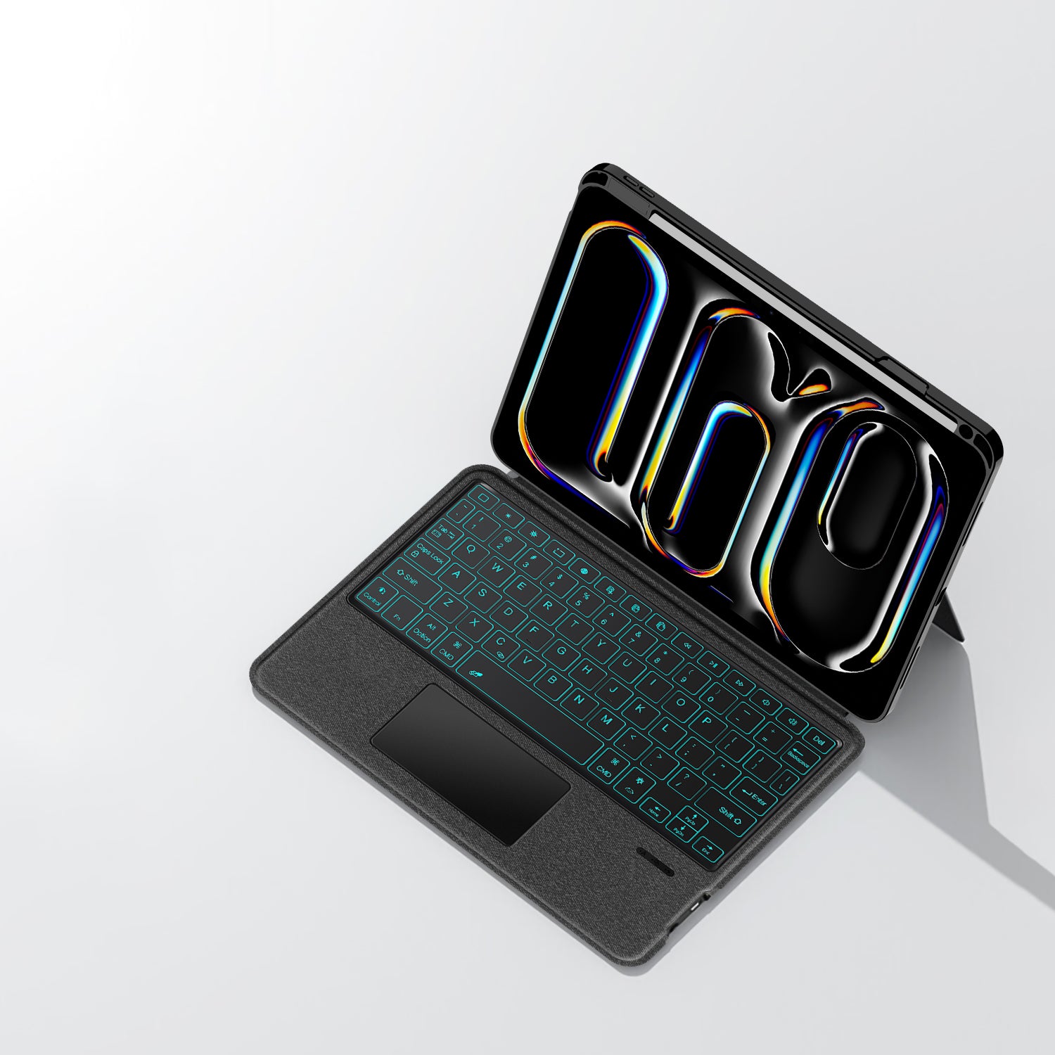 Intelligent Touch Stand iPad Pro 11 2024 Magic Keyboard Case On Desk