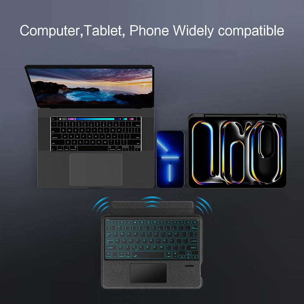 Intelligent Touch Stand iPad Pro 11 2025 Magic Keyboard Case Phone Tablet Wide Comfortable