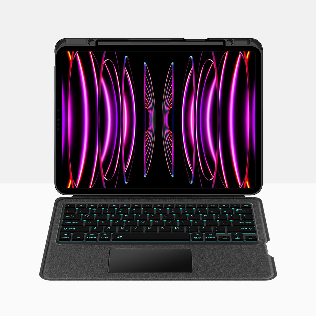 Intelligent Touch Stand iPad Pro 12.9 2020 Magic Keyboard Case for Typing