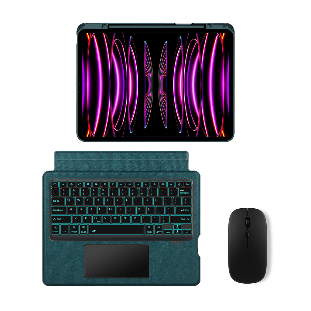 Intelligent Touch Stand iPad Pro 12.9 2021 Magic Keyboard Case Detachable with Mouse
