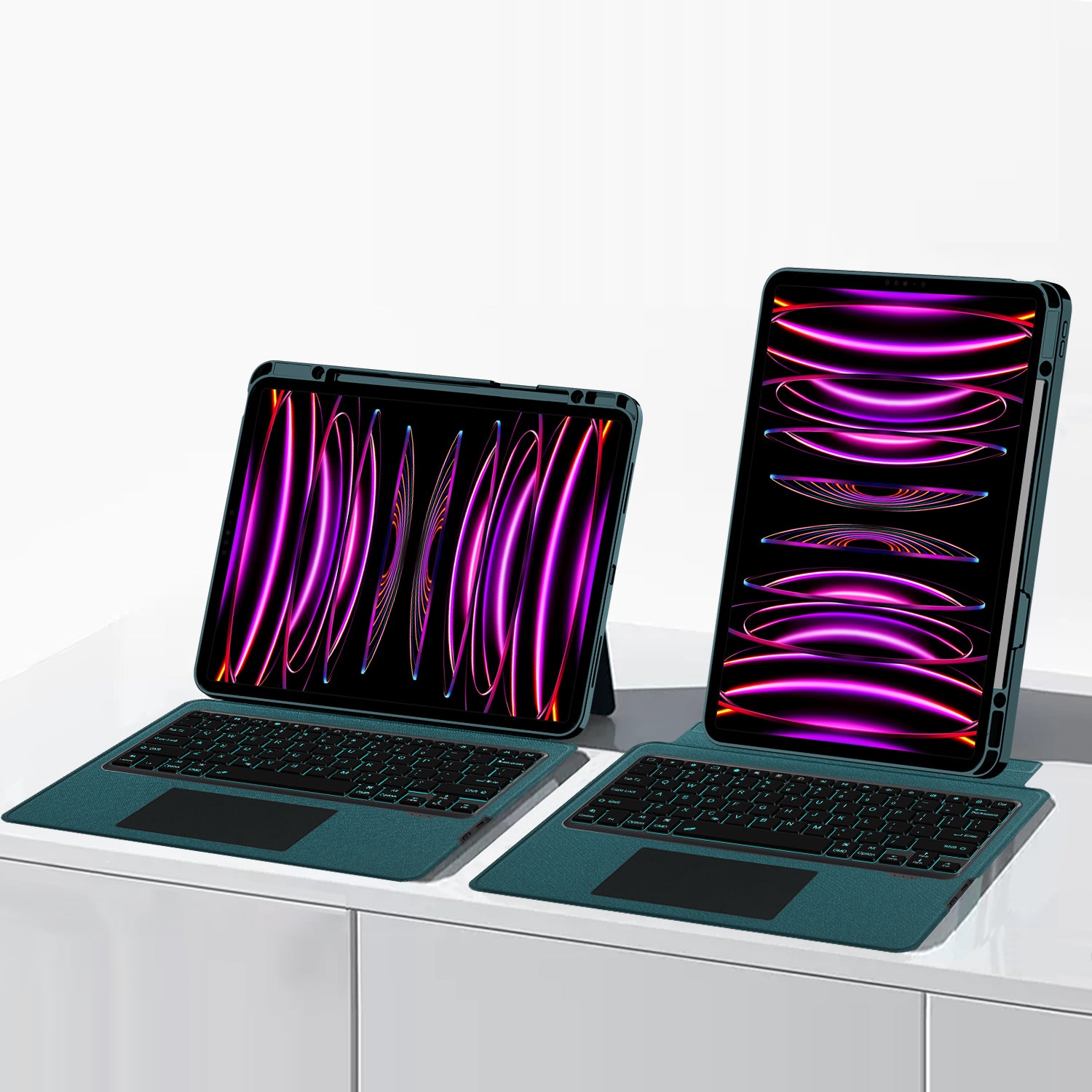 Intelligent Touch Stand iPad Pro 12.9 2021 Magic Keyboard Case Vertical and Horizontal Stand
