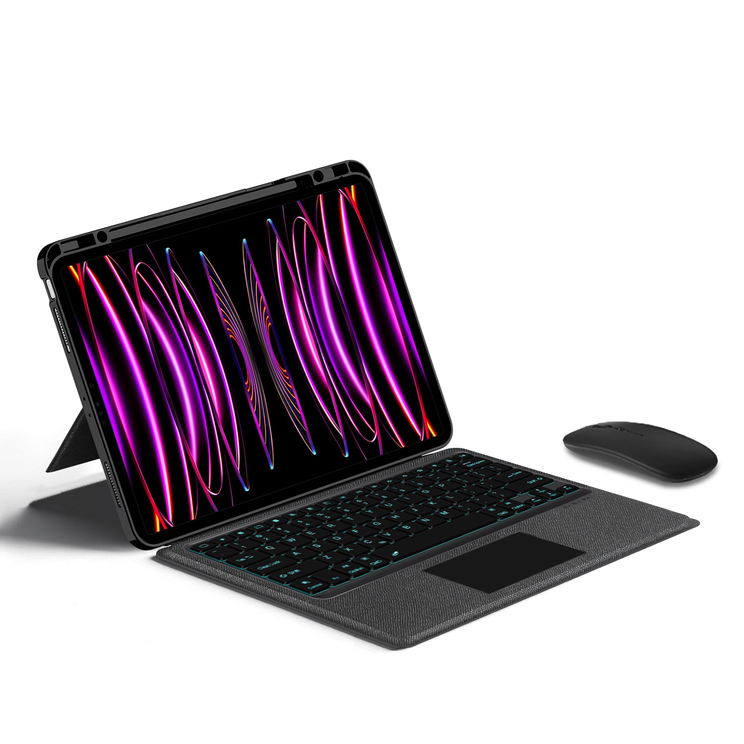 Intelligent Touch Stand iPad Pro 12.9 2020 Magic Keyboard Case Typing with Mouse