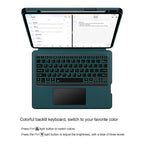 Intelligent Touch Stand iPad Pro 12.9 2021 Magic Keyboard Case Colorful Backlit