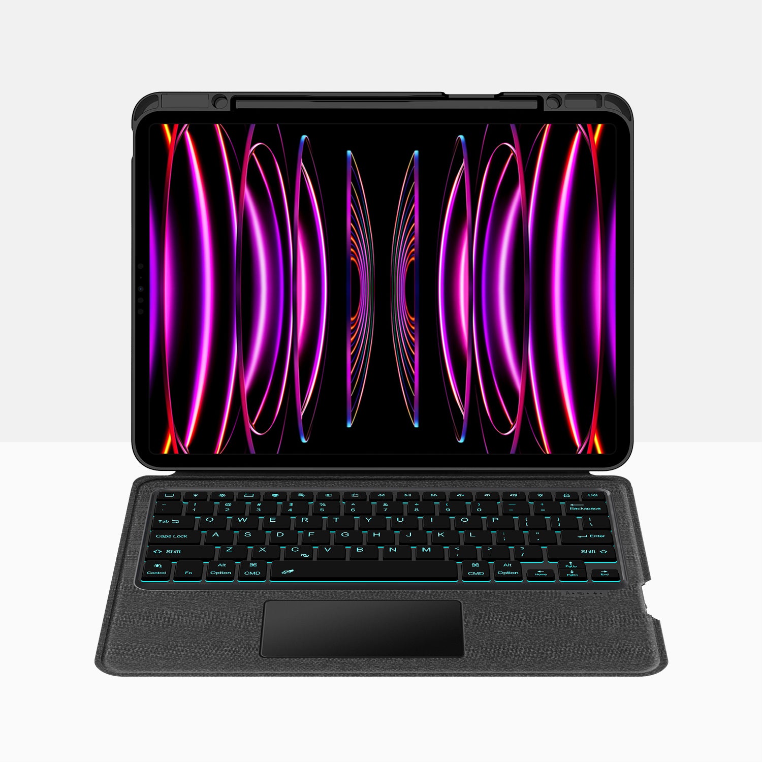 Intelligent Touch Stand iPad Pro 12.9 2022 Magic Keyboard Case for Typing