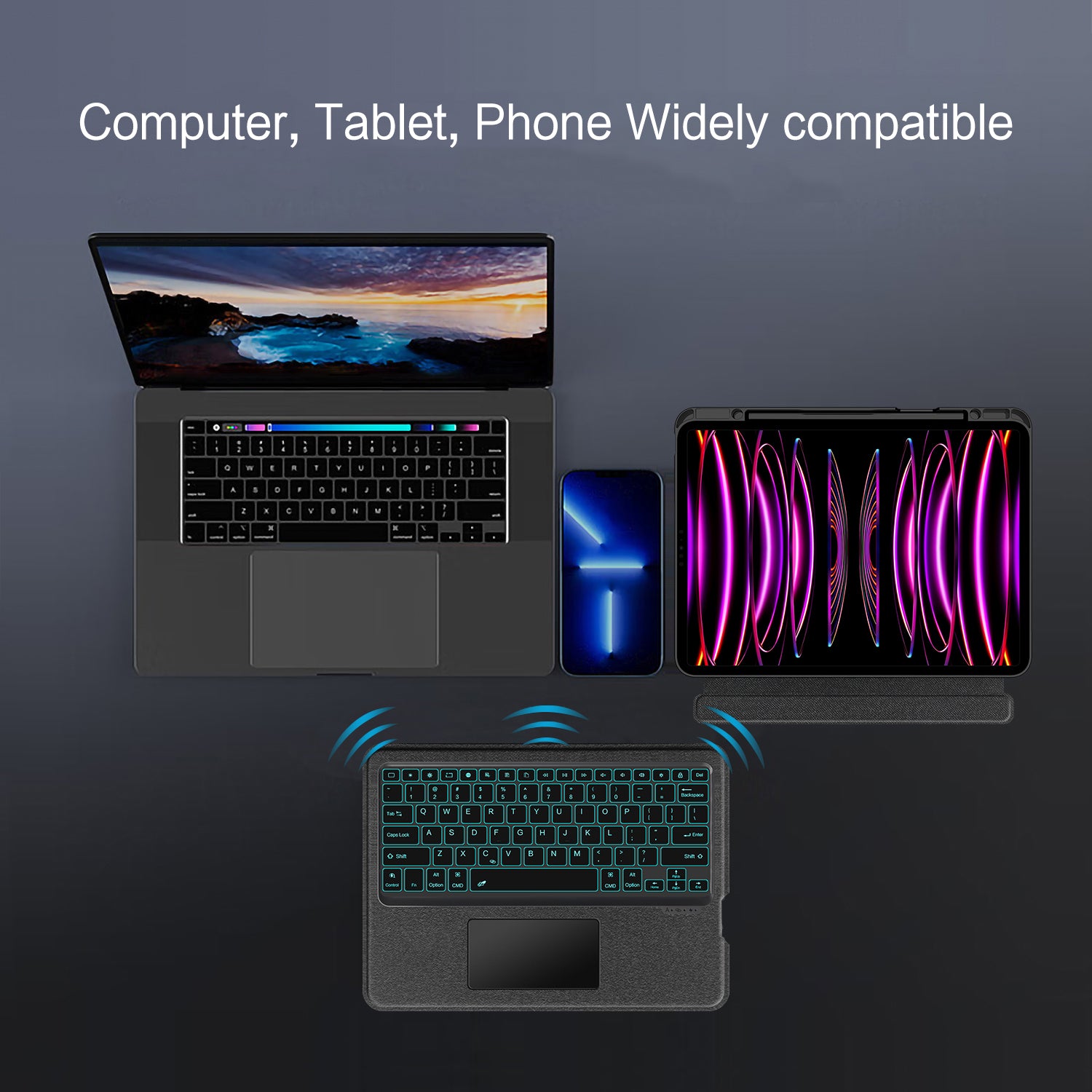 Intelligent Touch Stand iPad Pro 12.9 2022 Magic Keyboard Case Phone Tablet Widely Compatible