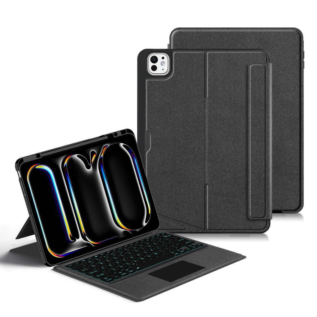 Intelligent Touch Stand iPad Pro 13 2025 Magic Keyboard Case Black Color