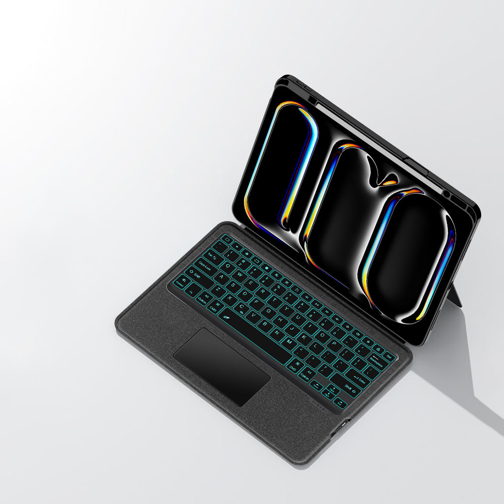 Intelligent Touch Stand iPad Pro 13 2025 Magic Keyboard Case on Desk