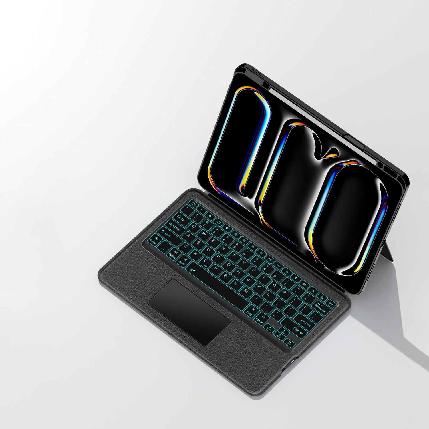 Intelligent Touch Stand iPad Pro 13 2025 Magic Keyboard Case on Desk