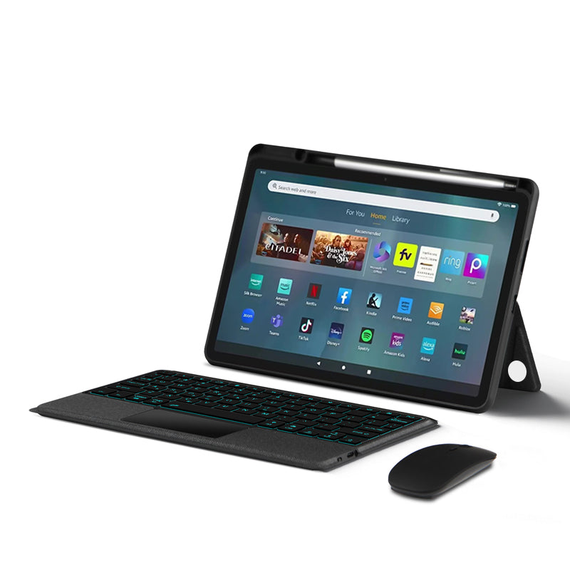 Intelligent Touch Stand Kindle Fire Max Magic Keyboard Case Detachable with mouse