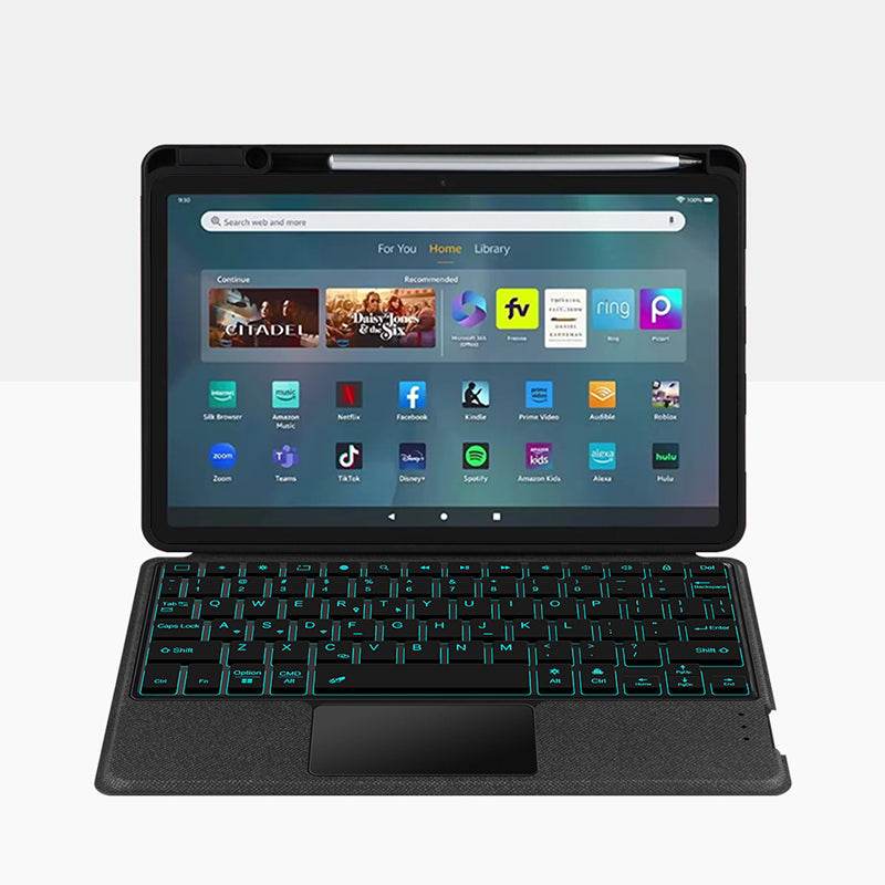 Intelligent Touch Stand Kindle Fire Max Magic Keyboard Case for Watching