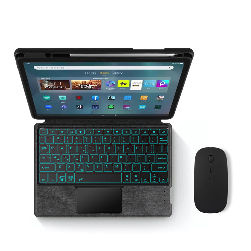 Intelligent Touch Stand Kindle Fire Max Magic Keyboard Case Detachable with Mouse