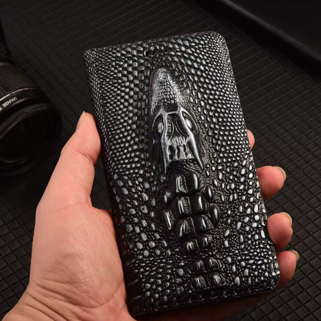 luxury-3d-alligator-head-iphone-17-genuine-leather-case-4