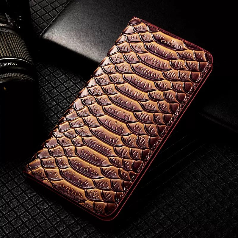 luxury-glossy-python-scales-iphone-17e-genuine-leather-case-15