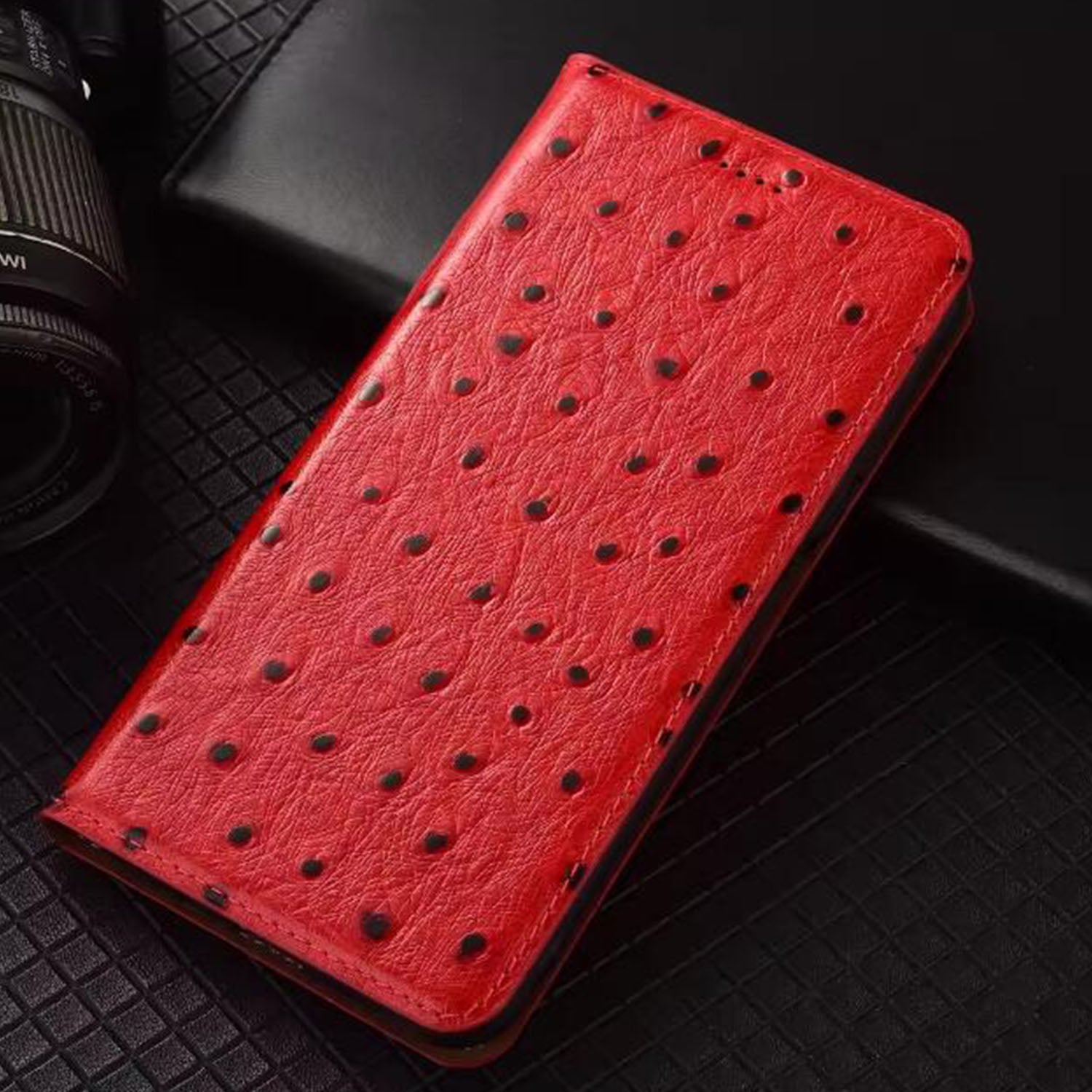 luxury-wallet-ostrich-quill-iphone-17e-genuine-leather-case-12