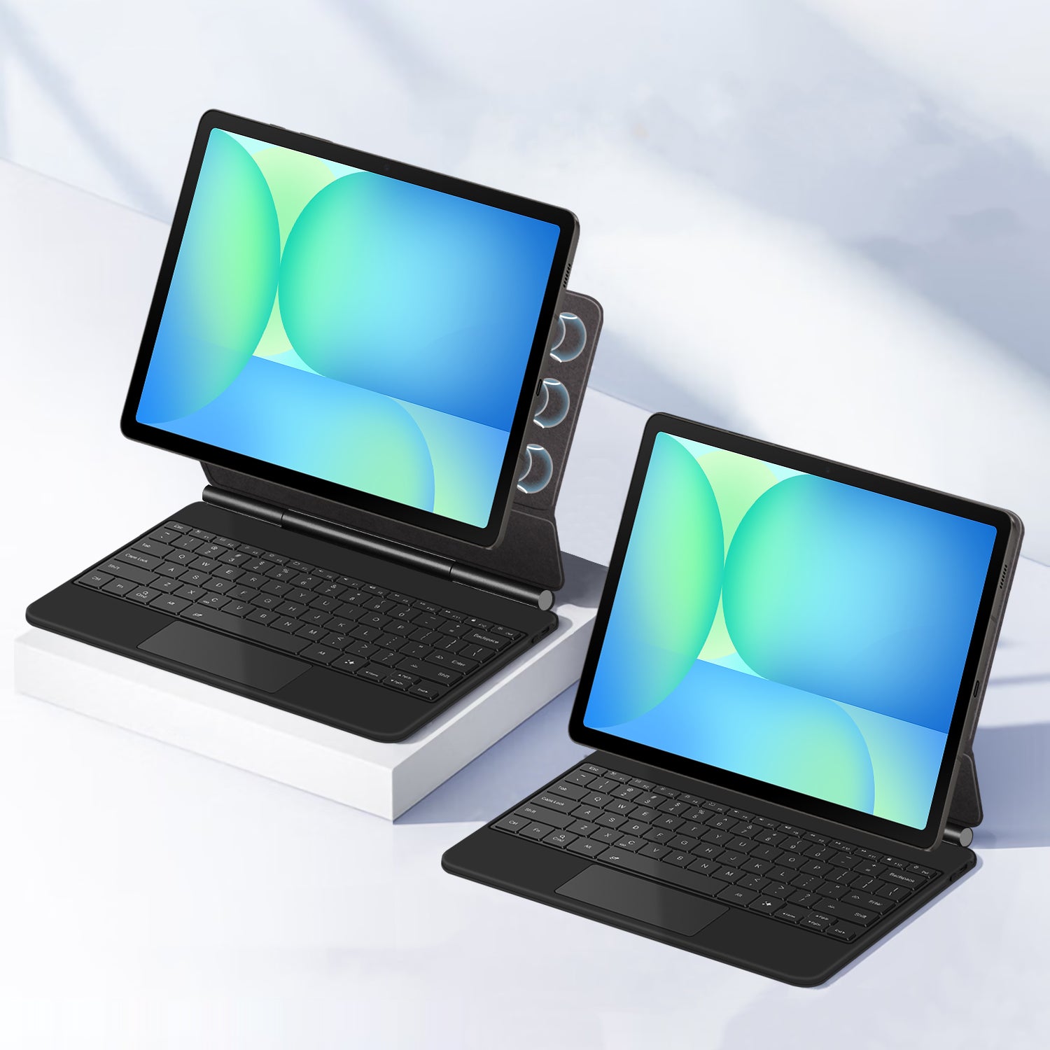 Magnetic Floating Galaxy Tab S10 FE Plus Keyboard Case Precision Trackpad Detachable