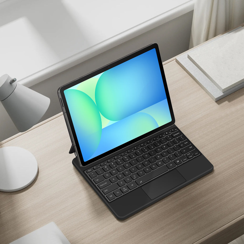 Magnetic Floating Galaxy Tab S10 FE Plus Keyboard Case Precision Trackpad Backlit