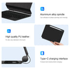 Magnetic Floating Galaxy Tab S10 Plus Keyboard Case Precision Trackpad Pu Leather