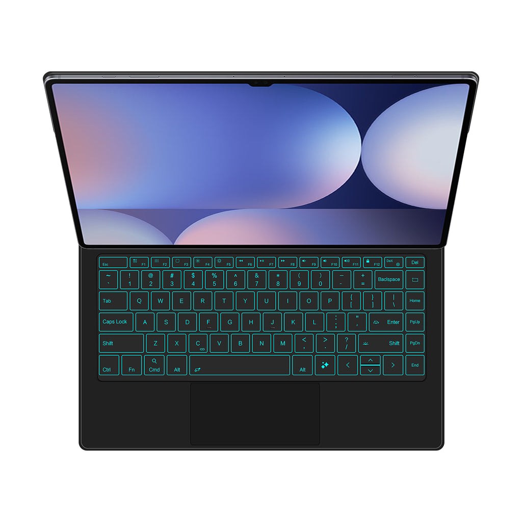 Magnetic Floating Galaxy Tab S10 Ultra Keyboard Case Precision Trackpad Blacklit