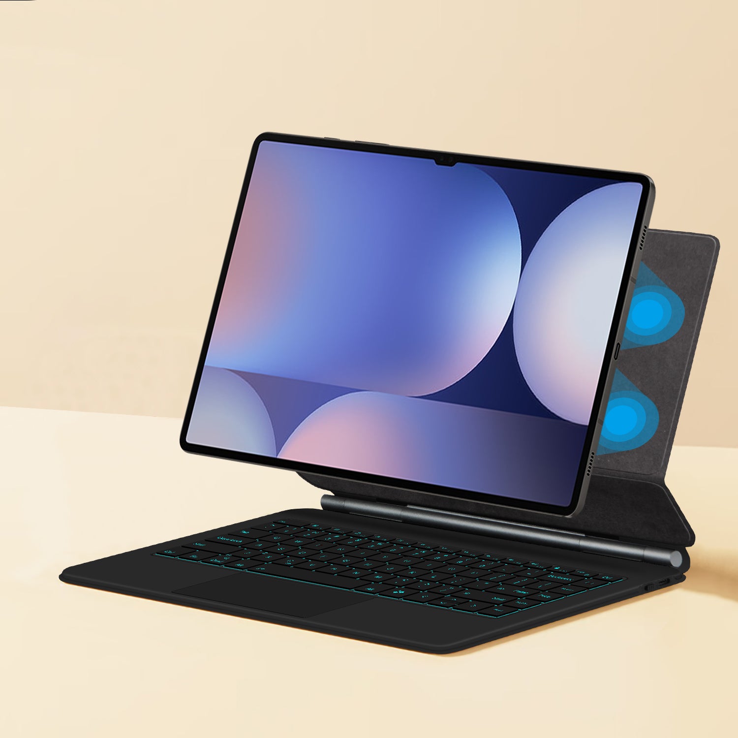 Magnetic Floating Galaxy Tab S10 Ultra Keyboard Case Precision Trackpad Backlit