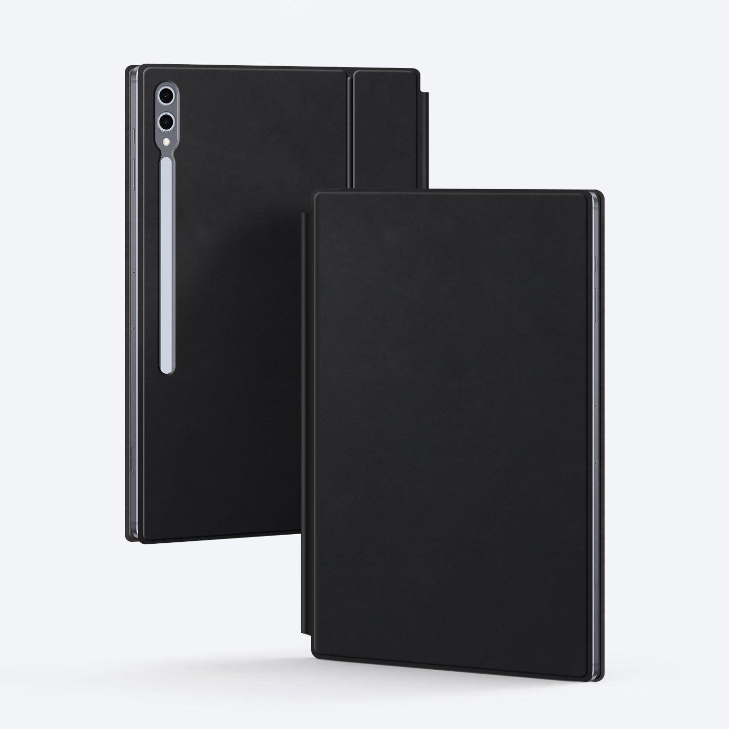 Magnetic Floating Galaxy Tab S10 Ultra Keyboard Case Precision Trackpad Black Book Design
