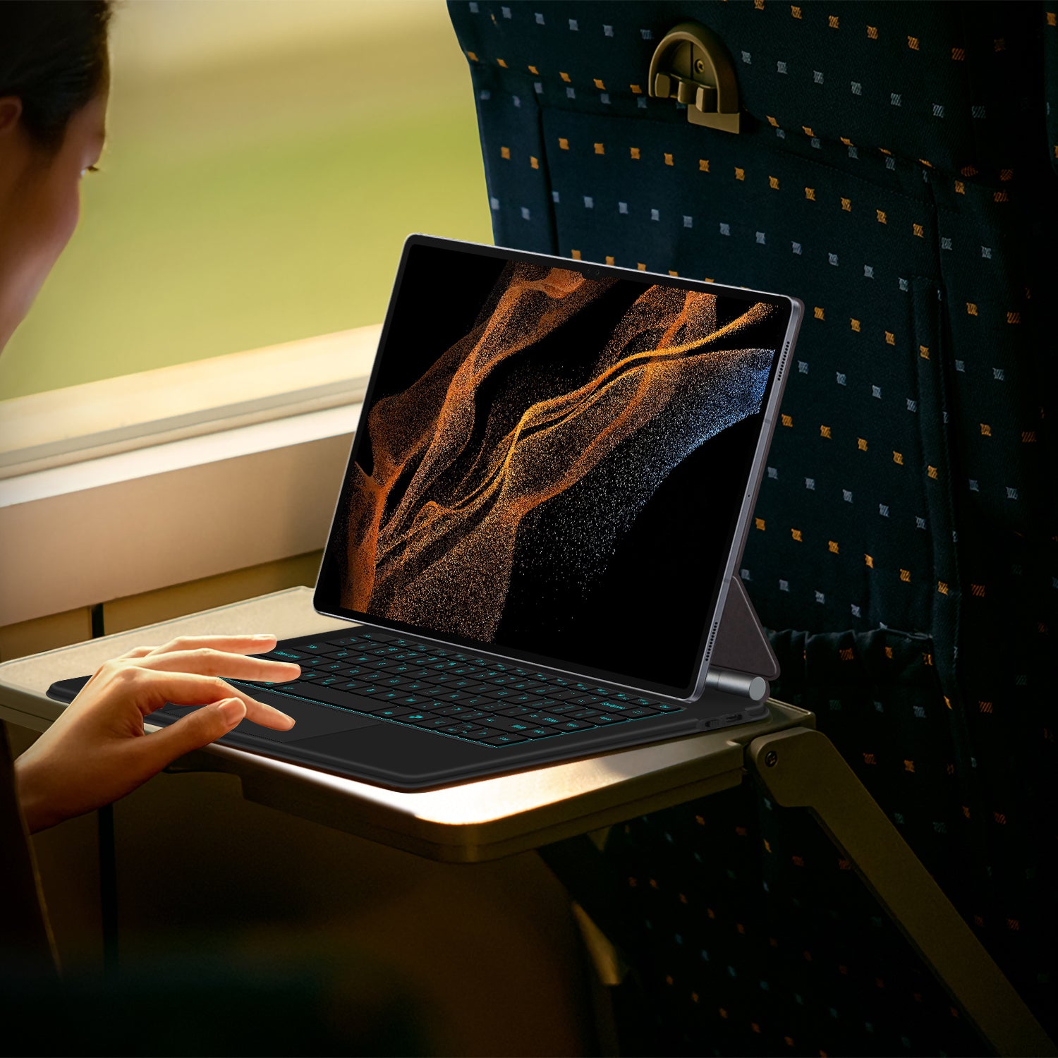 Magnetic Floating Galaxy Tab S11 Ultra Keyboard Case Precision Trackpad for Business