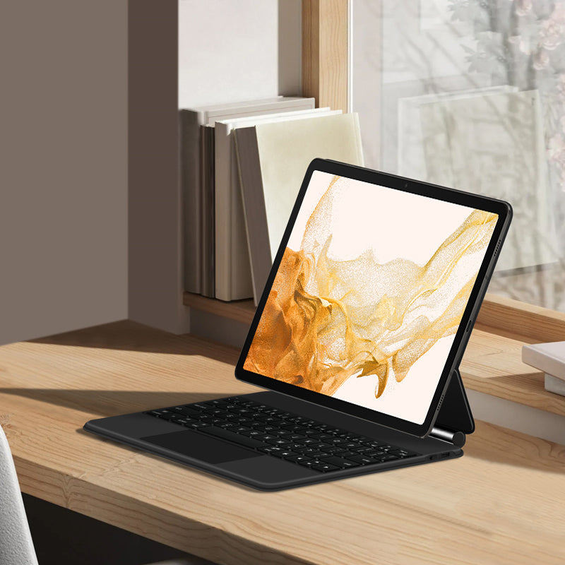 Magnetic Floating Galaxy Tab S8 Plus Keyboard Case Precision Trackpad for Working