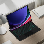 Magnetic Floating Galaxy Tab S9 FE Keyboard Case Precision Trackpad Flexible Stand Angle