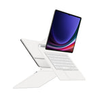 Magnetic Floating Galaxy Tab S9 Plus Keyboard Case Precision Trackpad White Color