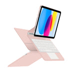 Magnetic Floating iPad 11 Keyboard Case Precision Trackpad Pink Color