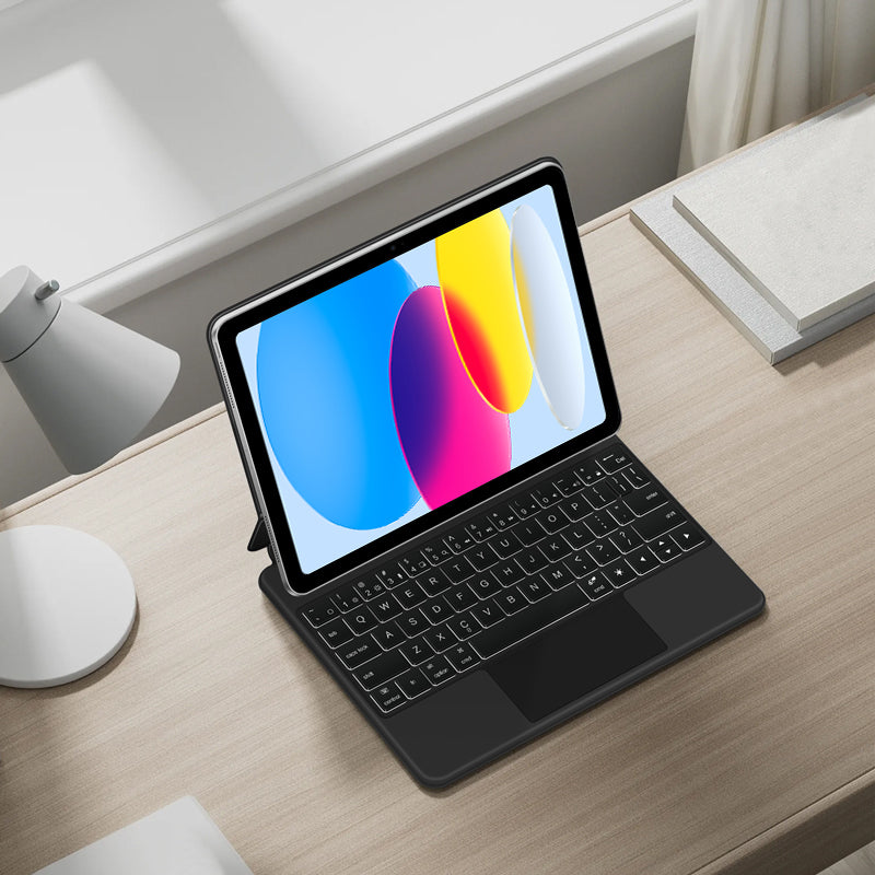 Magnetic Floating iPad 11 Keyboard Case Precision Trackpad with Backlit
