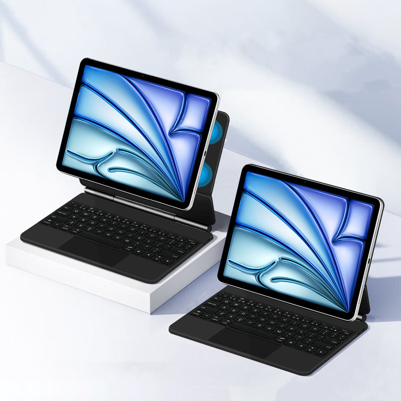 Magnetic Floating iPad Air 5 Keyboard Case Precision Trackpad Detachable
