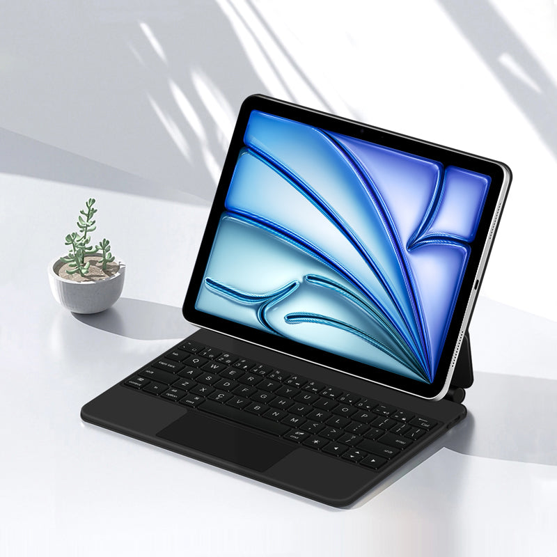 Magnetic Floating iPad Air 6 11-inch Keyboard Case Precision Trackpad ABS Key Material