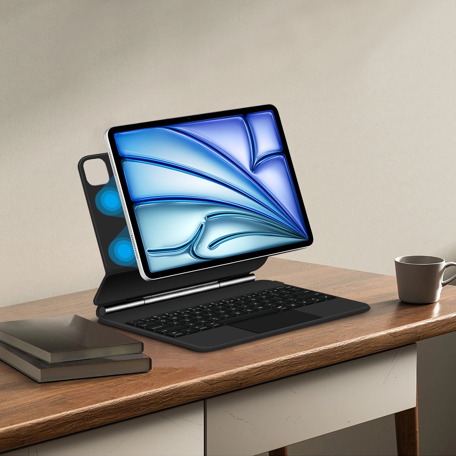 Magnetic Floating iPad Air 8 13-inch Keyboard Case Precision Trackpad Strong Magnet