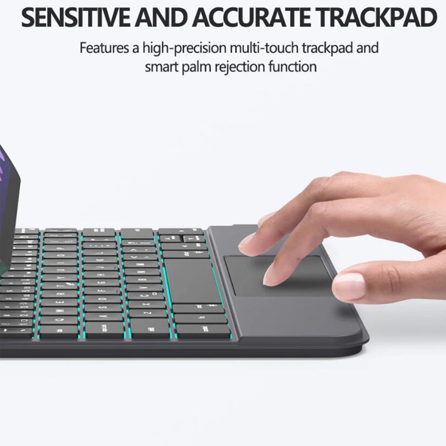 Magnetic Floating iPad Mini 6 Keyboard Case Precision Trackpad Smooth Working