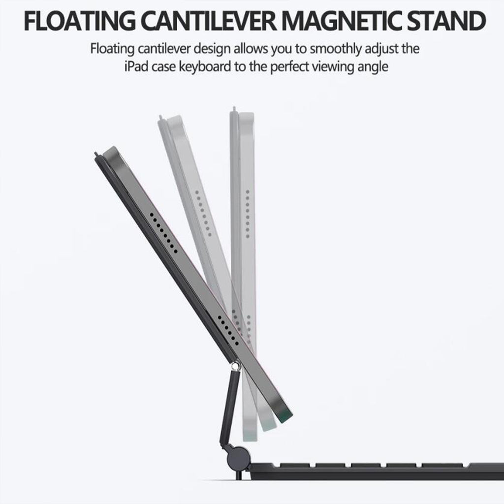 Magnetic Floating iPad Mini 7 Keyboard Case Precision Trackpad Flexible Stand