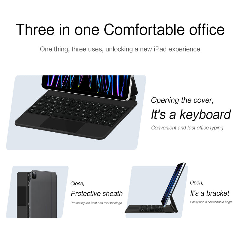 Magnetic Floating iPad Pro 11 2020 Keyboard Case Precision Trackpad Protective Sheath