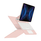 Magnetic Floating iPad Pro 11 2021 Keyboard Case Precision Trackpad Pink Color