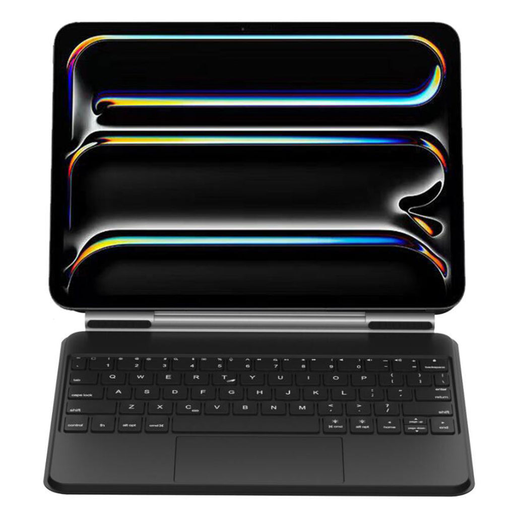 Magnetic Floating iPad Pro 13 2025 Keyboard Case Precision Trackpad Black Color