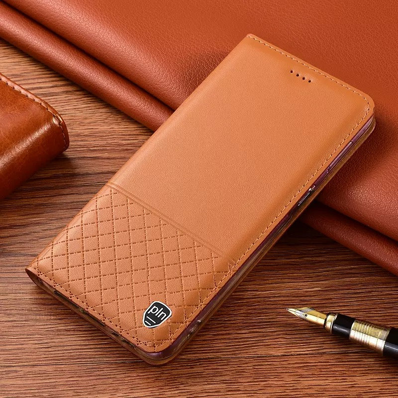magnetic-grid-embossed-nappa-iphone-17-pro-max-genuine-leather-case-11