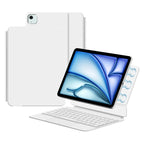 Magnetic Levitation iPad Air 4 Keyboard Case Full-Area Trackpad White Color