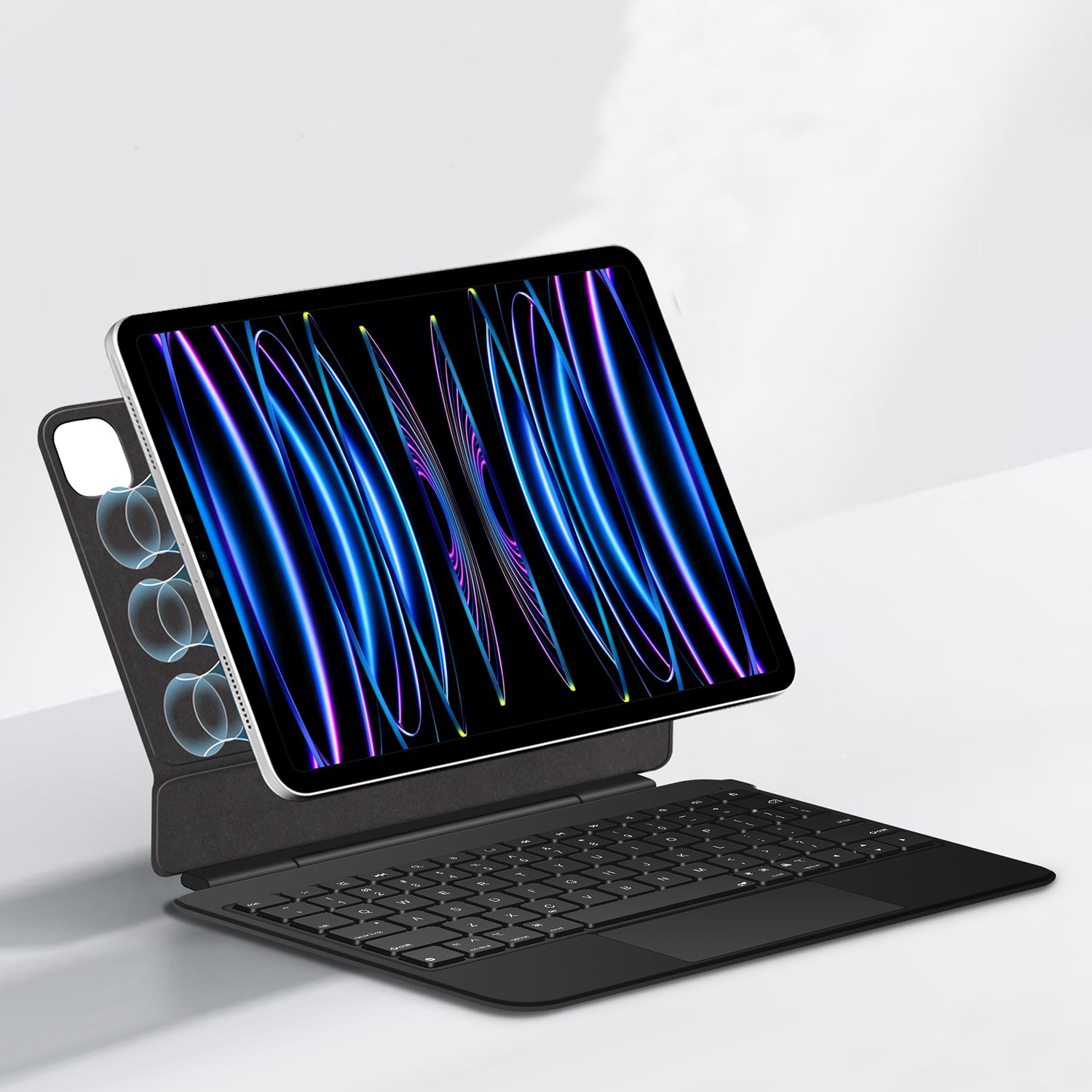 Magnetic Levitation iPad Pro 11 2018 Keyboard Case Full-Area Trackpad with ABS Key