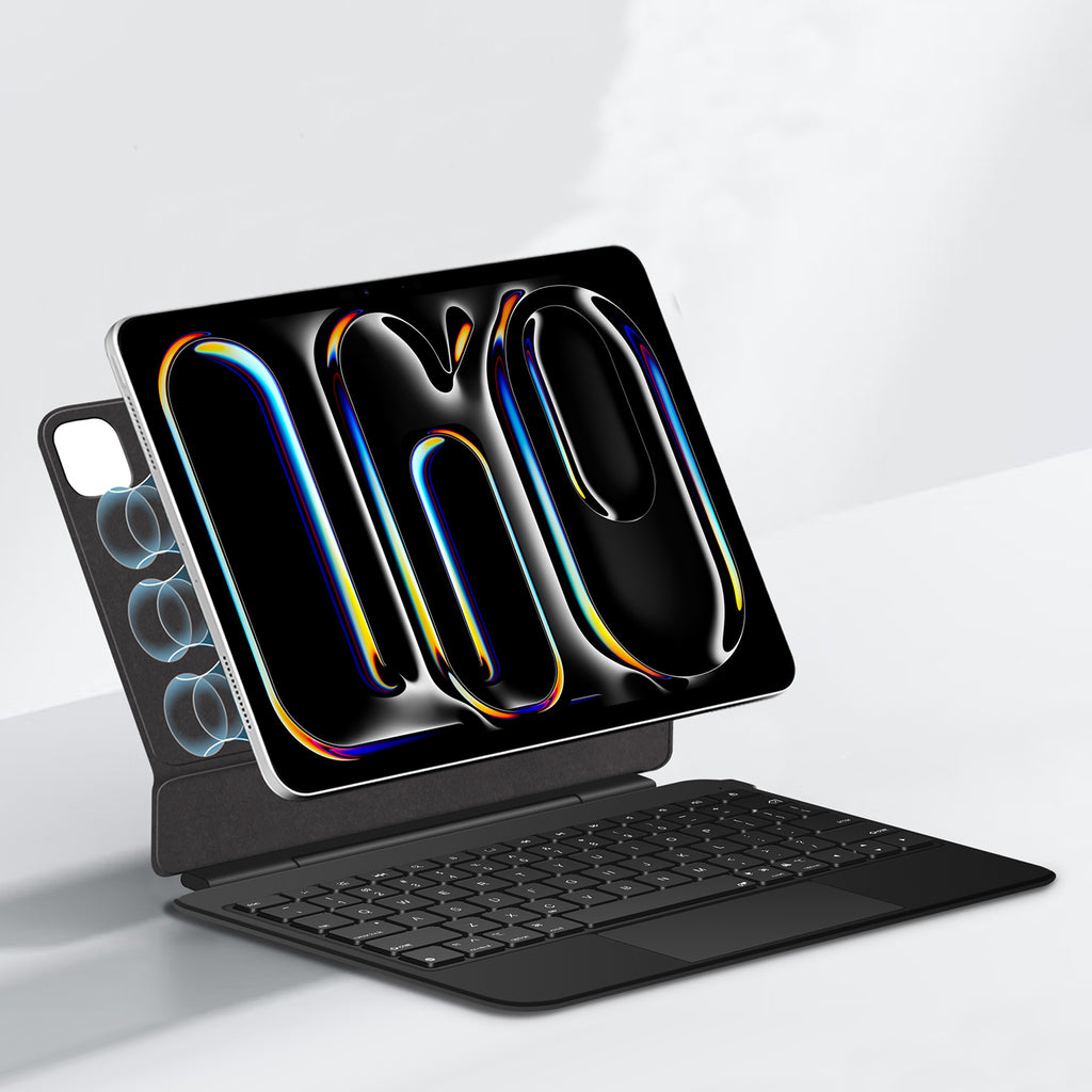 Magnetic Levitation iPad Pro 11 2024 Keyboard Case Full-Area Trackpad Portable