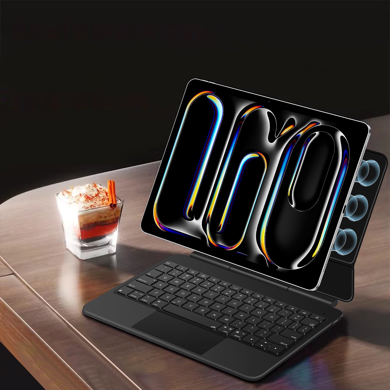 Magnetic Levitation iPad Pro 11 2024 Keyboard Case Full-Area Trackpad Viewing